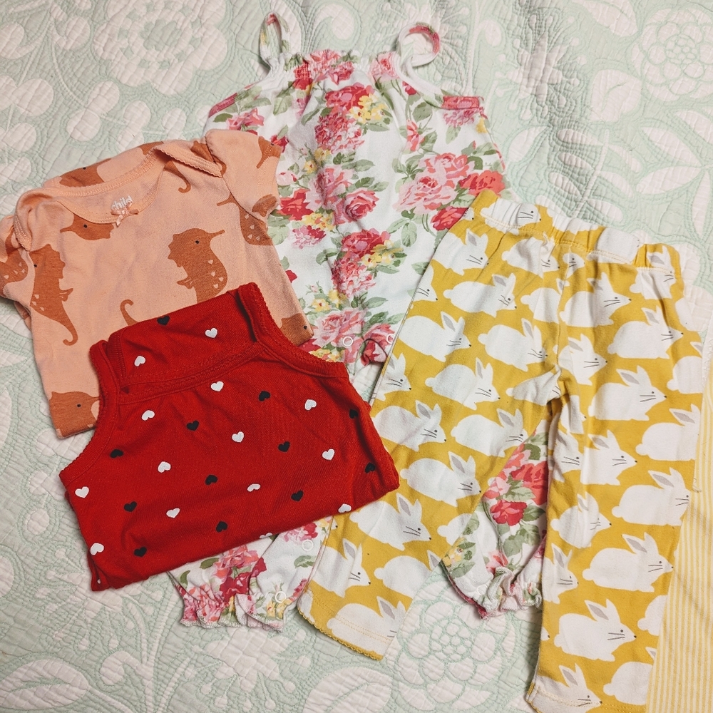 Girls Toddler Clothing Lot Bundle 18 Months Spring Summer Easter